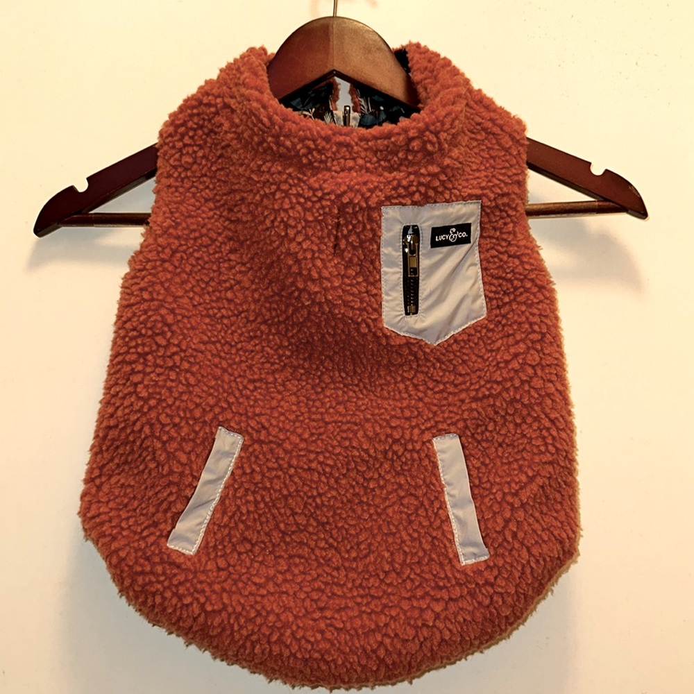 Lucy & Co Reversible Teddy Vest - Llama Mama